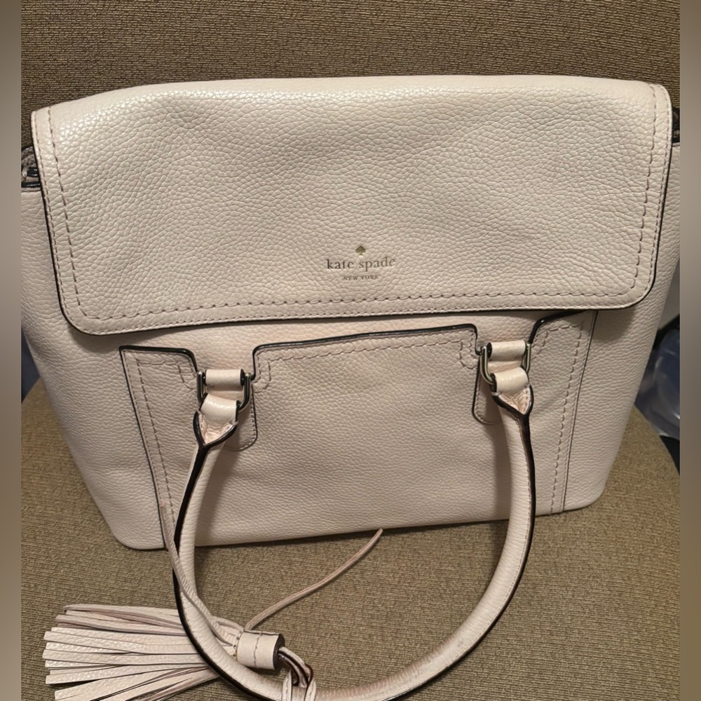 Kate Spade Light Pink Pebbled Leather Handbag